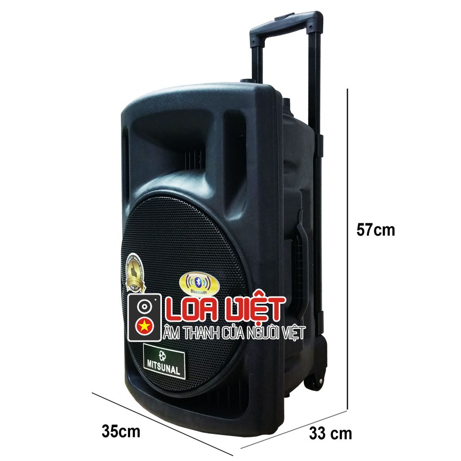 Loa kéo di động Mitsunal M27 Bass 30 - Kèm 2 Micro